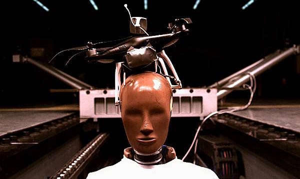 A UAS crash test dummy in a study of flying drones over people.