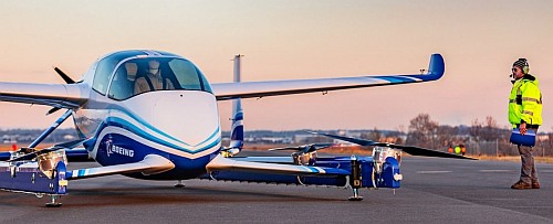 Boeing NeXT passenger air vehicle prototype. 